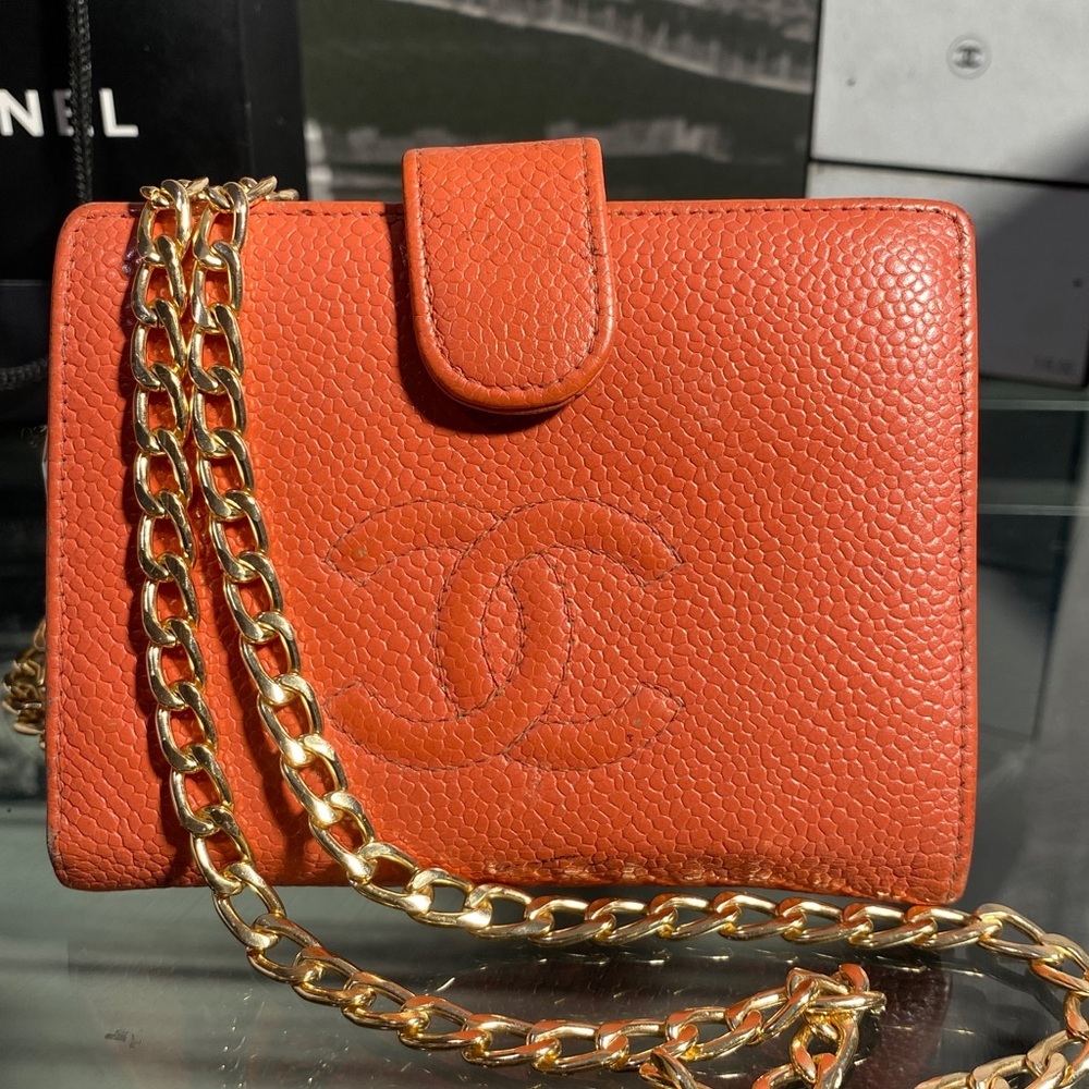 Authentic Rare Chanel Timeless CC Caviar Leather Purse Wallet - Picture 3 of 16